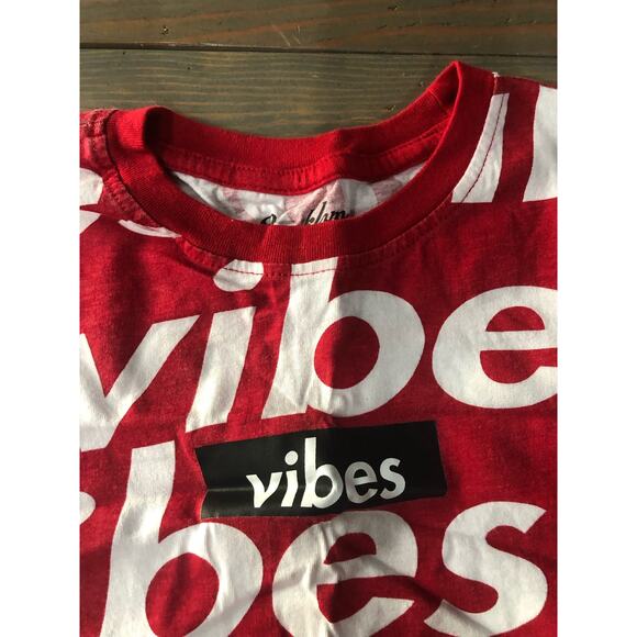 Brooklyn Cloth Mfg Co red vibes short sleeve shirt boys size large - Picture 3 of 4